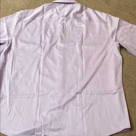Flex Classic Lavender Size 2XL Dress Shirt with Subtle Pattern - Picture 9 of 10